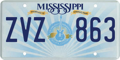MS license plate ZVZ863