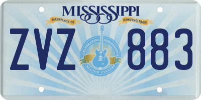 MS license plate ZVZ883