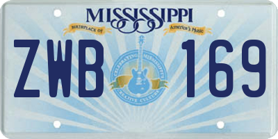MS license plate ZWB169