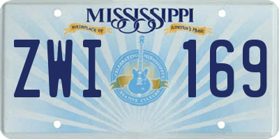 MS license plate ZWI169