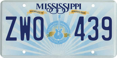 MS license plate ZWO439