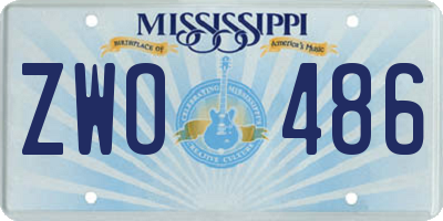 MS license plate ZWO486