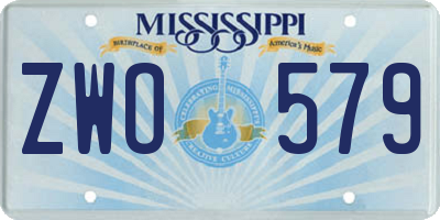 MS license plate ZWO579