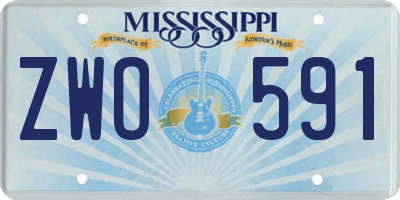 MS license plate ZWO591