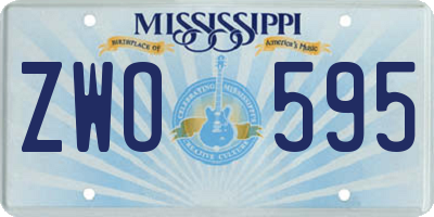 MS license plate ZWO595