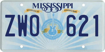 MS license plate ZWO621