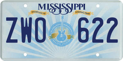 MS license plate ZWO622