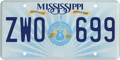 MS license plate ZWO699