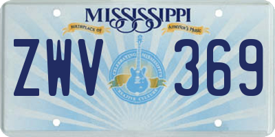 MS license plate ZWV369
