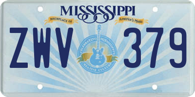 MS license plate ZWV379