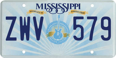 MS license plate ZWV579