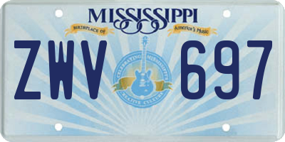 MS license plate ZWV697