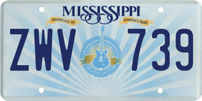 MS license plate ZWV739