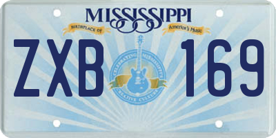 MS license plate ZXB169