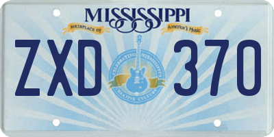 MS license plate ZXD370