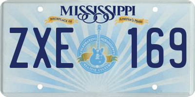MS license plate ZXE169