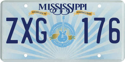 MS license plate ZXG176