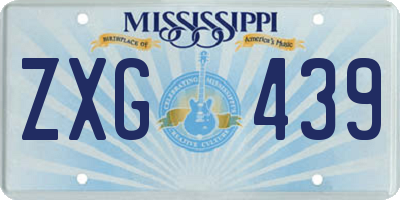 MS license plate ZXG439