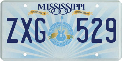 MS license plate ZXG529