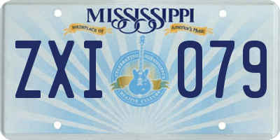 MS license plate ZXI079
