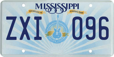 MS license plate ZXI096