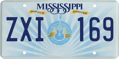 MS license plate ZXI169