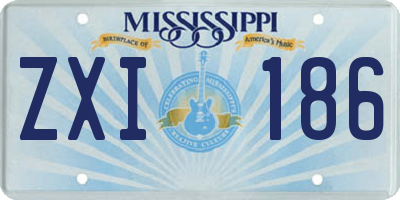 MS license plate ZXI186