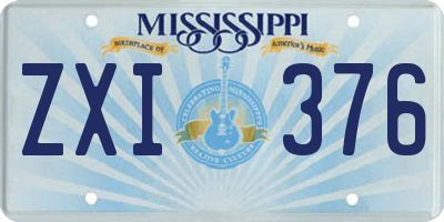 MS license plate ZXI376