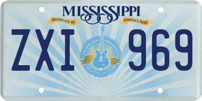 MS license plate ZXI969