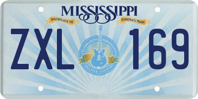 MS license plate ZXL169