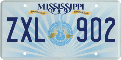 MS license plate ZXL902