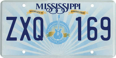 MS license plate ZXQ169