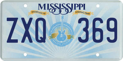 MS license plate ZXQ369