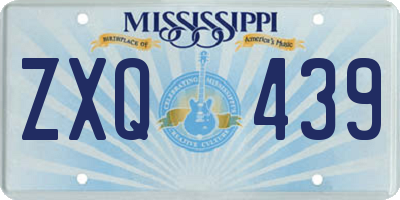 MS license plate ZXQ439