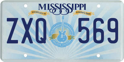 MS license plate ZXQ569