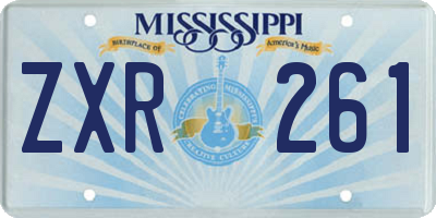 MS license plate ZXR261