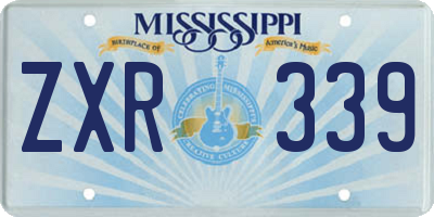 MS license plate ZXR339