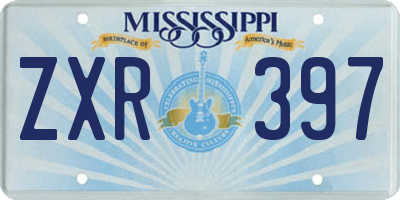 MS license plate ZXR397