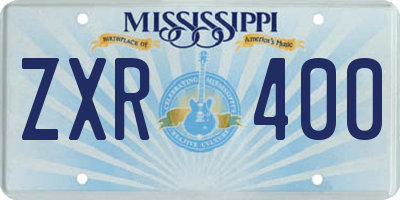 MS license plate ZXR400