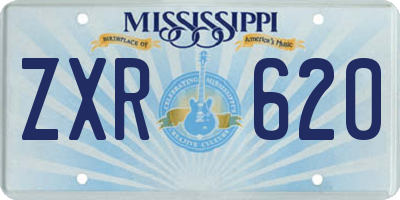 MS license plate ZXR620