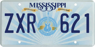 MS license plate ZXR621