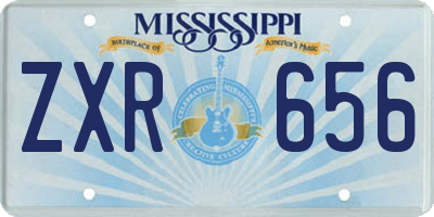 MS license plate ZXR656