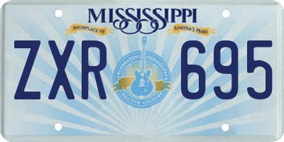 MS license plate ZXR695