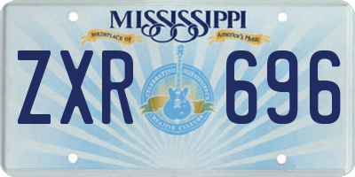 MS license plate ZXR696