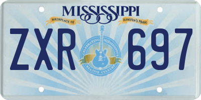 MS license plate ZXR697