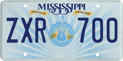 MS license plate ZXR700