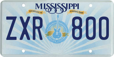 MS license plate ZXR800