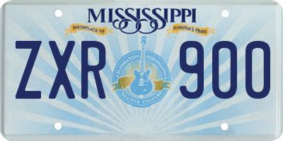 MS license plate ZXR900