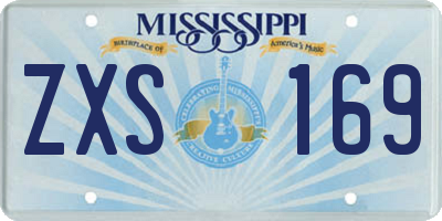 MS license plate ZXS169
