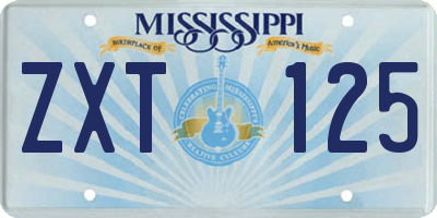 MS license plate ZXT125